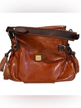 Dooney and Burke Florentine Leather Hobo Bag Chestnut